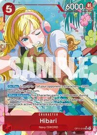 Hibari (Alternate Art) - A Fist of Divine Speed - One Piece Card Game card