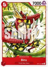 Bins - A Fist of Divine Speed - One Piece Card Game card