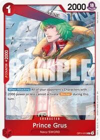 Prince Grus - A Fist of Divine Speed - One Piece Card Game card