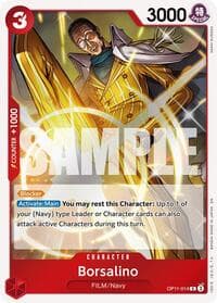 Borsalino - A Fist of Divine Speed - One Piece Card Game card