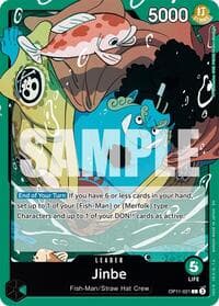 Jinbe (021) - A Fist of Divine Speed - One Piece Card Game card