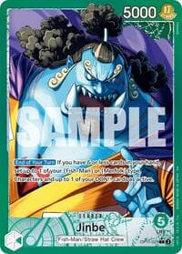 Jinbe (021) (Alternate Art) - A Fist of Divine Speed - One Piece Card Game card