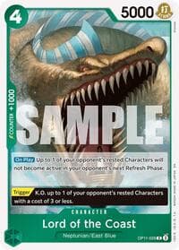 Lord of the Coast - A Fist of Divine Speed - One Piece Card Game card