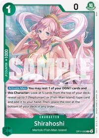 Shirahoshi (030) - A Fist of Divine Speed - One Piece Card Game card
