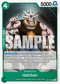 Hatchan - A Fist of Divine Speed - One Piece Card Game card