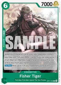Fisher Tiger - A Fist of Divine Speed - One Piece Card Game card