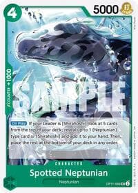 Spotted Neptunian - A Fist of Divine Speed - One Piece Card Game card