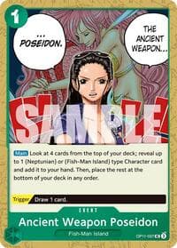 Ancient Weapon Poseidon - A Fist of Divine Speed - One Piece Card Game card