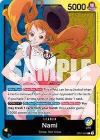 Nami (041) - A Fist of Divine Speed - One Piece Card Game card