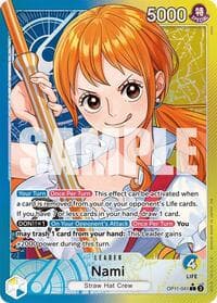 Nami (041) (Alternate Art) - A Fist of Divine Speed - One Piece Card Game card
