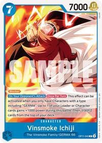 Vinsmoke Ichiji - A Fist of Divine Speed - One Piece Card Game card