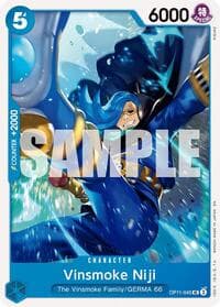 Vinsmoke Niji - A Fist of Divine Speed - One Piece Card Game card