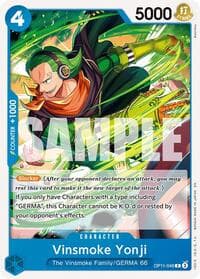 Vinsmoke Yonji - A Fist of Divine Speed - One Piece Card Game card