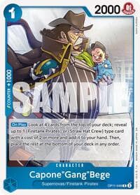 Capone"Gang"Bege (048) - A Fist of Divine Speed - One Piece Card Game card