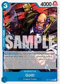 Gotti - A Fist of Divine Speed - One Piece Card Game card
