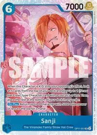 Sanji - A Fist of Divine Speed - One Piece Card Game card