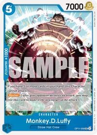 Monkey.D.Luffy (058) - A Fist of Divine Speed - One Piece Card Game card