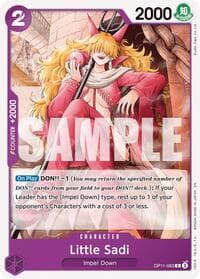 Little Sadi - A Fist of Divine Speed - One Piece Card Game card