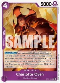 Charlotte Oven - A Fist of Divine Speed - One Piece Card Game card