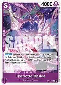 Charlotte Brulee - A Fist of Divine Speed - One Piece Card Game card