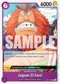 Jaguar.D.Saul - A Fist of Divine Speed - One Piece Card Game card