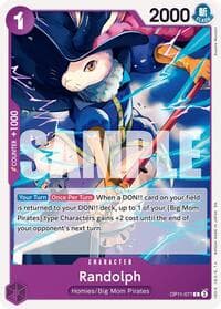Randolph - A Fist of Divine Speed - One Piece Card Game card