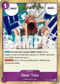 Gear Two - A Fist of Divine Speed - One Piece Card Game card