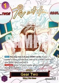 Gear Two (Alternate Art) - A Fist of Divine Speed - One Piece Card Game card