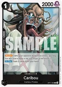 Caribou - A Fist of Divine Speed - One Piece Card Game card