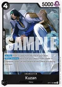 Kuzan - A Fist of Divine Speed - One Piece Card Game card