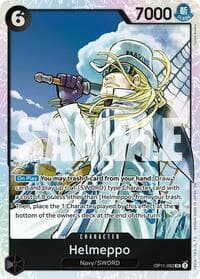 Helmeppo - A Fist of Divine Speed - One Piece Card Game card