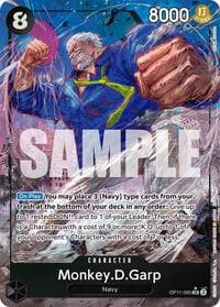 Monkey.D.Garp (Alternate Art) - A Fist of Divine Speed - One Piece Card Game card