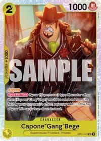 Capone"Gang"Bege (101) - A Fist of Divine Speed - One Piece Card Game card