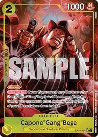 Capone"Gang"Bege (101) (Alternate Art) - A Fist of Divine Speed - One Piece Card Game card