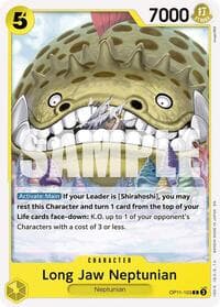 Long-Jaw Neptunian - A Fist of Divine Speed - One Piece Card Game card