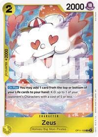 Zeus - A Fist of Divine Speed - One Piece Card Game card