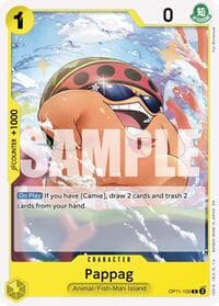 Pappag - A Fist of Divine Speed - One Piece Card Game card