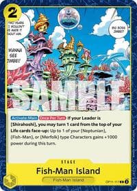 Fish-Man Island - A Fist of Divine Speed - One Piece Card Game card