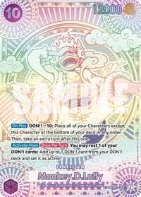 Monkey.D.Luffy (119) (SP) - A Fist of Divine Speed - One Piece Card Game card