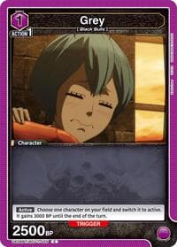 Grey (005) - UE08BT: Black Clover - Union Arena card