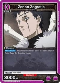 Zenon Zogratis (022) - UE08BT: Black Clover - Union Arena card