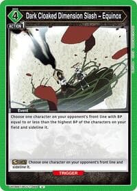 Dark Cloaked Dimension Slash ~ Equinox - UE08BT: Black Clover - Union Arena card
