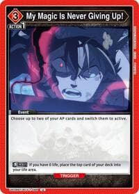 My Magic Is Never Giving Up! - UE08BT: Black Clover - Union Arena card