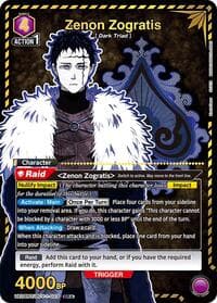 Zenon Zogratis (023) (SR*) - UE08BT: Black Clover - Union Arena card