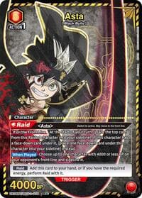 Asta (075) (SR*) - UE08BT: Black Clover - Union Arena card