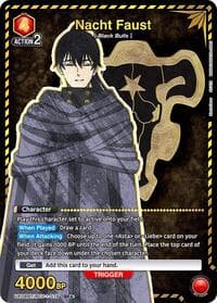Nacht Faust (079) (SR*) - UE08BT: Black Clover - Union Arena card
