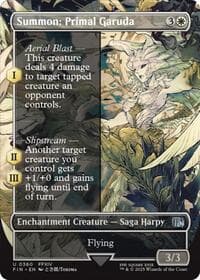 Summon: Primal Garuda (Borderless) - FINAL FANTASY - Magic: The Gathering card