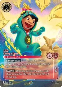 Lilo - Causing an Uproar (Enchanted) - Reign of Jafar - Disney Lorcana card