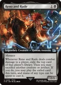 Reno and Rude (Extended Art) - FINAL FANTASY - Magic: The Gathering card