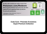 Code Card - Prismatic Evolutions Super-Premium Collection - SV: Prismatic Evolutions - Pokemon card